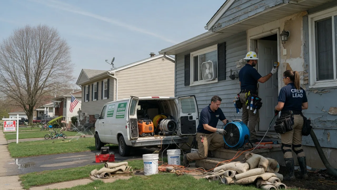 Flood Cleanup in Columbus Junction, IA near me